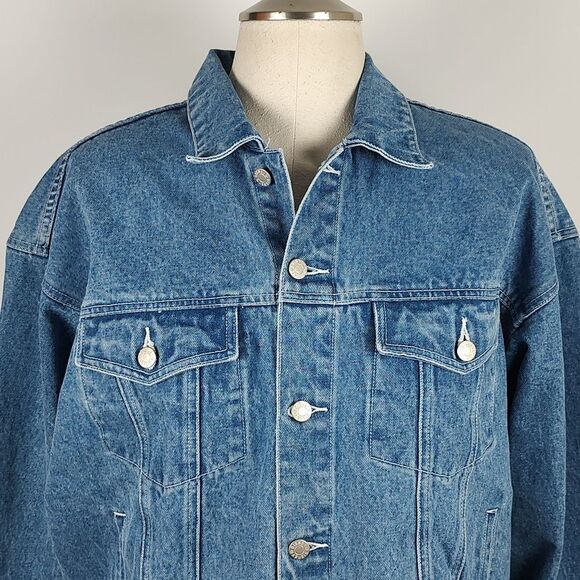 NWOT! 90s DISNEY Winnie the Pooh & Friends Embroidered Denim Jean Jacket Size XL - Picture 13 of 14